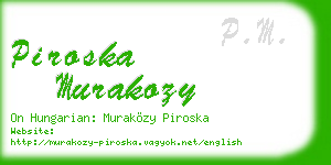 piroska murakozy business card
